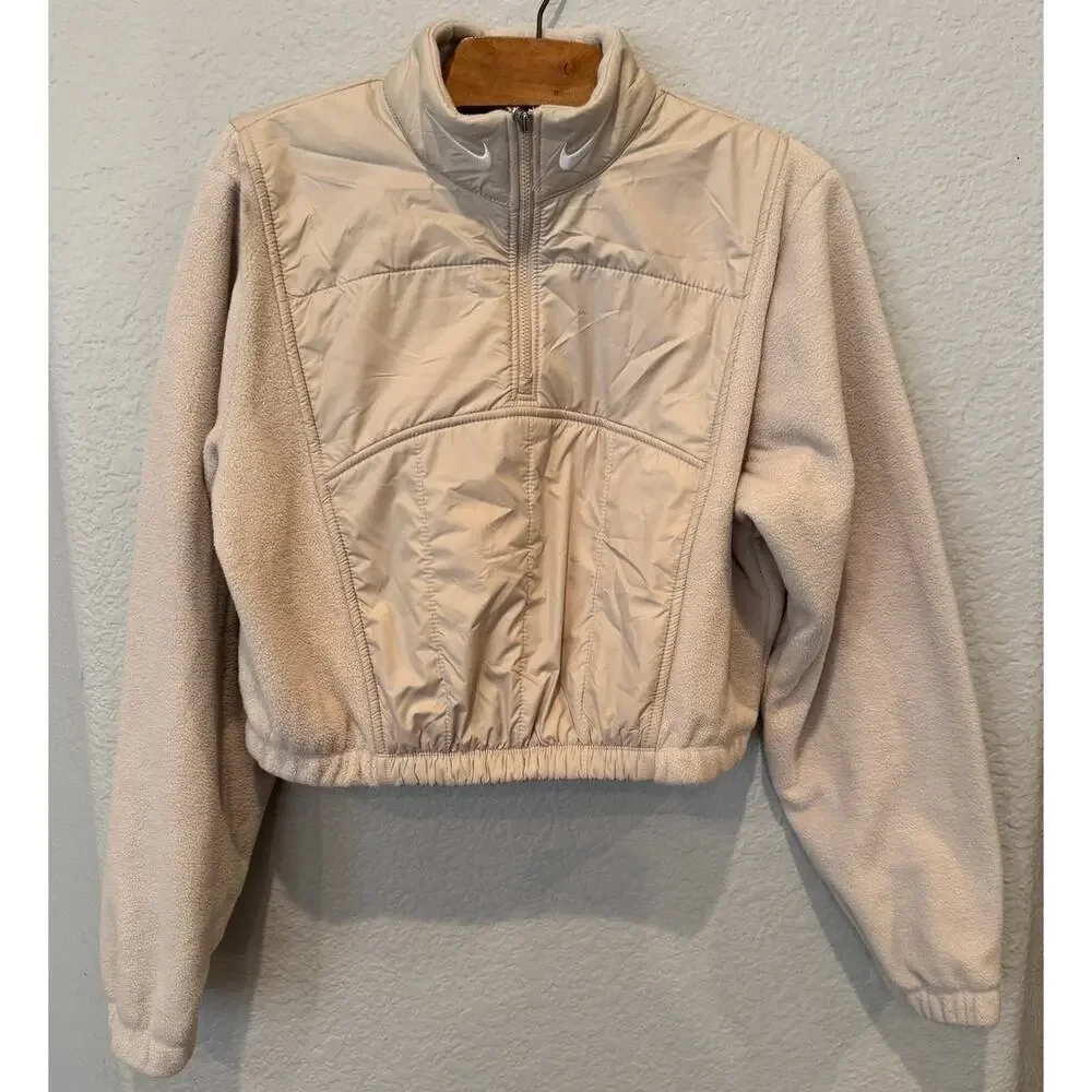 Nike Sportswear Swoosh Women's Easy Plush 1/4-Zip Top Jacket Size Small